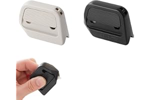 AABDTYYD Mini Taglierino Ceramica 2pcs, Taglierina Carta Retrattile Automatica con Sicurezza, Lame di Ceramica per Aprire Scatole, Casa, Ufficio (Bianco e Nero)