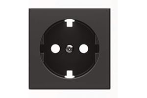 Niessen 8588.9 NS - Tapa Schuko, Color Negro Soft