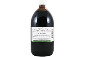 Solution iodo-ioduree | 5% Solution de Lugol 1000ml | 15% Formulation liquide | Fabriqué avec 5 pour cent d'iode et 10% d'iodure de potassium | Ingrédients de qualité pharmaceutique | Heiltropfen®