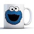 VOLTX DESIGN Decorative Writing Got Cookie Om Nom Nom Cookie Monster Printed Ceramic Mug 11 OZ
