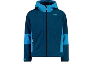 CMP Giacca In Softshell Da Bambini Con Cappuccio Fisso - 3a00094 Giacca in softshell Unisex - Bambini e ragazzi