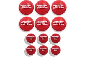 PowerNet Corbin Carroll Weighted Hitting Training Balls | 6 PK 2.8" and 6 PK 2" Micro Ball Combo | Choose Your Weight | Enhance Strength and Hand-Eye Coordination (RED | 16 oz + 7.5 oz)