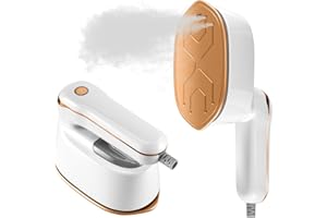 UNBBTY Défroisseur Vapeur, Fer à Repasser 2-en-1 pour Vêtements portable, défroisseur à main de Voyage 1100W, 3 Modes Vapeur, Défroisseur vetement Portable pour Voyage, Maison & Bureau