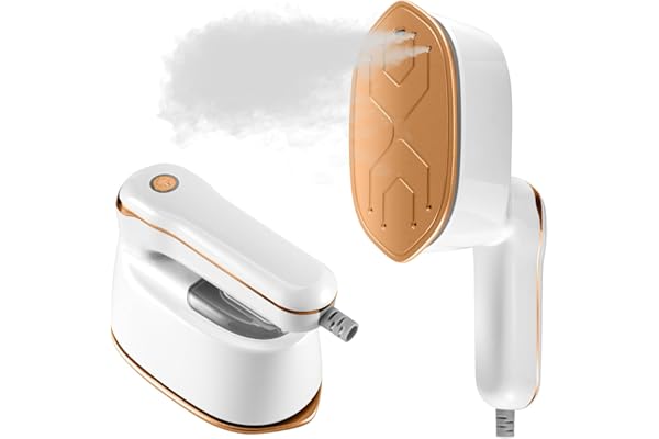 Défroisseur Vapeur, Fer à Repasser 2-en-1 pour Vêtements portable, défroisseur à main de Voyage 1100W, 3 Modes Vapeur, Défroisseur vetement Portable pour Voyage, Maison & Bureau
