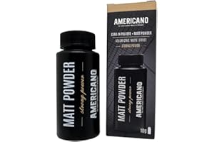 Americano Matt Powder - Cera in Polvere per Capelli Uomo, Made in Italy, Volumizzante Effetto Opaco, Cera in Polvere Professionale, Cera Per Capelli 100% Vegana, 10g
