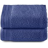 Top Towel - Premium - Large Bath Towels - Bath Towels -2 Hand Towels -50 x 100 cm - 100% Cotton - 600 g - Navy