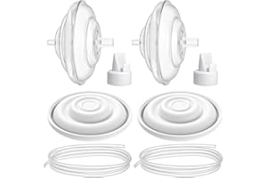 BALIME Breast Pump Parts Compatible with Spectra S1/S2/9 Plus, Duckbill Valves, Backflow Protector Membrane and Tubes (Not Original Spectra Accessories)