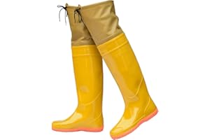 JCWGLY Watstiefel Watstiefel Für Herren Und Damen, Für Angeln Und Jagen, Leichte wasserdichte Hüftstiefel Aus PVC, Für Den Außenbereich, Kniehoch, 60 cm