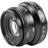 7artisans Sony E-Mount Aynasız Kamera i&ccedil;in 35mm F1.2 Mark II B&uuml;y&uuml;k Diyafram Lens APS-C Manuel Sabit Lens (Siyah)