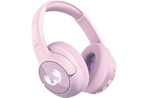 Fresh 'n Rebel Clam Junior, Bluetooth-Kopfhörer für Kinder mit aktiver Geräuschunterdrückung, sicherer Klang (<85dB), Mit Audiokabel und Aufklebern, LED-Lichteffekt. 60 Std. Spielzeit (Dizzy Donut)