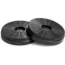 vhbw 2x activated carbon filter compatible with Klarstein Limelight 10034975, 10034976, 10034977, 10034978, 10041132 cooker hood - 16 cm