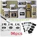 Produktbild Tile & Sticker 96PCS Small Chalkboard Chalk Black Board Mason Candy Jar Labels Stickers Tag+1 Big White Liquid Chalk Marker by Tile & Sticker