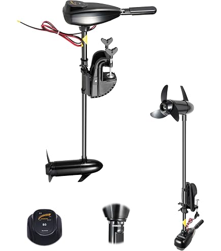 Moteur Hors-Bord Électrique Rhino Cobold VX-24 12V - 24 Lbs Poussée Pour Bateaux Pneumatiques