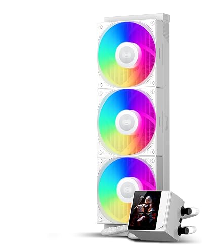 Xilence LQ360G.W.ARGB AIO Watercooling 360mm Blanc - Infinity Mirror, 3 Ventilateurs PWM ARGB, TDP 350W, Compatible AM5/AM4/Intel LGA 1700