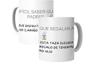 LA CASA DE LAS TAZAS® Regalos para Papa. Regalos Originales Día del Padre - Papá - Super Papa, Regalos Hombre Originales - Taza Papa - Cumpleaños Padre, Regalo Gracioso Papa (Es dificil saber)