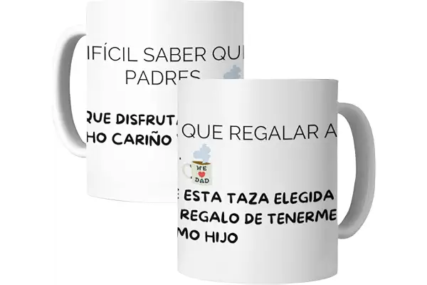 LA CASA DE LAS TAZAS® Regalos para Papa. Regalos Originales Día del Padre - Papá - Super Papa, Regalos Hombre Originales - Taza Papa - Cumpleaños Padre, Regalo Gracioso Papa (Es dificil saber)