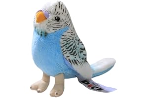 Carl Dick Peluche Uccellino, Pappagallino, Cocorita blu scuro 13cm 2823005