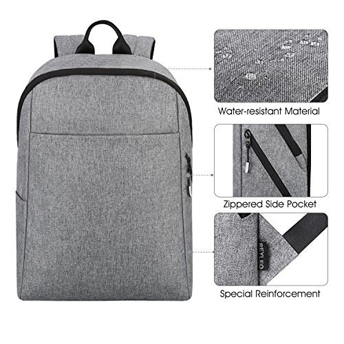 REYLEO Rucksack Herren und Damen 15 6 Zoll Laptop Tasche leichtgewichtiger Business Backpack mit viel Stauraum f  r Uni Reise und Arbeit wasserdicht g