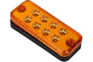 FYDUN Miyinla Feux de Position Latéraux Bonne Transmission 6 Pcs 12V 8 LED Lumière de Signe AS Haute Sécurité pour l'éclairage d'accident(Jaune)