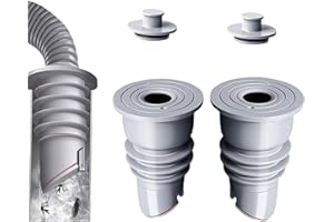 QUAZARPYON Washing Machine Pipe Seal, Silicone Drain Pipe Seal Hose (35-40 mm, 2 Pieces)