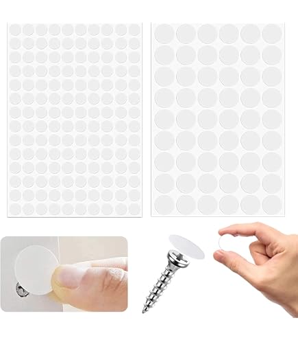 864 Autocollants Cache-vis – 16 Feuilles, Diamètre 21 Mm, Texture Bois, Pour Meubles, Armoires, Tiroirs