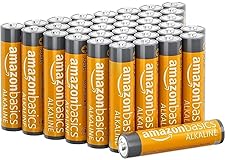 AmazonBasics 36 Pack AAA High-Performance Alkaline Batteries, 10-Year Shelf Life, Easy to Open Value Pack