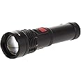 Olsenmark 2000mAh Rechargeable LED Flashlight, Black
