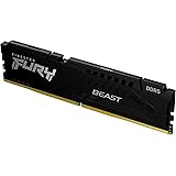 Kingston FURY Beast Nero XMP DDR5 128GB 5600MT/s CL40 DIMM Memoria Gaming per Computer Fissi (kit da 4) - KF556C40BBK4-128