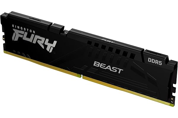 Kingston FURY Beast Negro DDR5 8GB 5600MT/s CL40 DIMM Memoria gamer para Ordenadores de sobremesa Módulo único Intel XMP - KF556C40BB-8