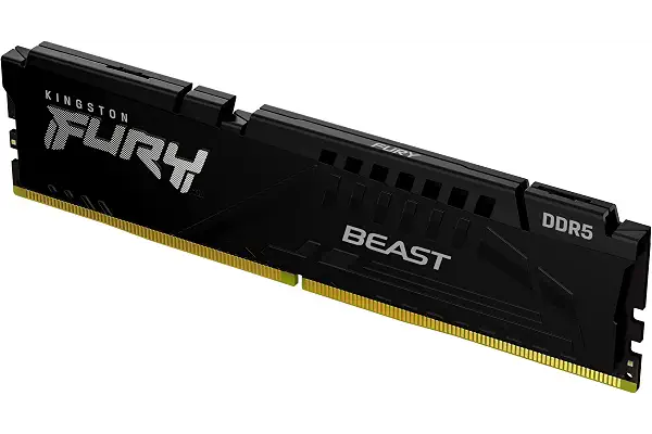 Kingston FURY Beast Negro DDR5 8GB 5600MT/s CL40 DIMM Memoria gamer para Ordenadores de sobremesa Módulo único Intel XMP - KF556C40BB-8