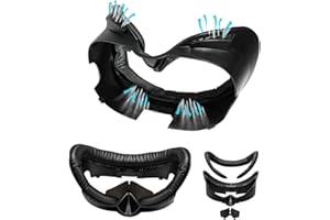 SPEEDY BEE Almohadilla Facial de Repuesto Compatible con los Accesorios Meta/Oculus Quest 3, Soporte de Interfaz Facial Cojín Facial Suave con Almohadilla Nasal antifugas, diseño con circulación de Aire
