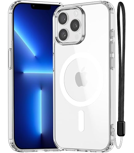 JETech Coque IPhone 13 Pro Max MagSafe – Translucide Mat, Protection Caméra Surélevée, Antichoc (Noir)