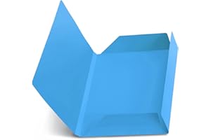 Favini A50G434 Luce&Acqua Cartelline in Cartoncino 3 Lembi, azzurro 55, 25 Pezzi