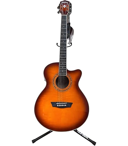 Washburn EA12B Festive Series Mini Jumbo Cutaway Acoustic Electric