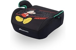 Bebeconfort Disney Manga i-Safe, Asiento Elevador Coche, Silla Coche Mickey Mouse, 6-12 Años, 128–150 cm, 22-36 kg, Ligera, Instalación Fácil con Cinturón, Acolchada, Tejidos Suaves, Authentic Mickey