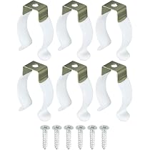 10 Clips De Montage T8 Transparents Pour Tubes LED - Support Fixation Mural Ou Plafond