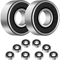 Sourcing Map 8 Cuscinetti MR95ZZ – 5x9x3 Mm, Doppia Schermatura, Per Motori, Skateboard E Stampanti 3D