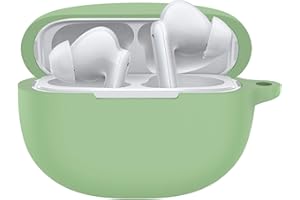 GIOPUEY Cilicone Case for OPPO ENCO X, Ultra-thin soft Cover, Slim-Fit,Anti-Fall,Not Easy to Dirty, OPPO ENCO X Case, OPPO ENCO X Cover - Green