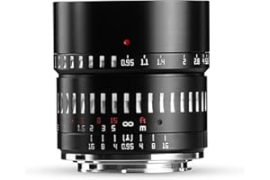TTARTISAN 50mm F0.95 APS-C Objectif d'appareil Photo à Grande Ouverture Manuelle sans Miroir pour Prise de Vue de Nuit Portrait Bokeh Compatible avec Monture Fuji X