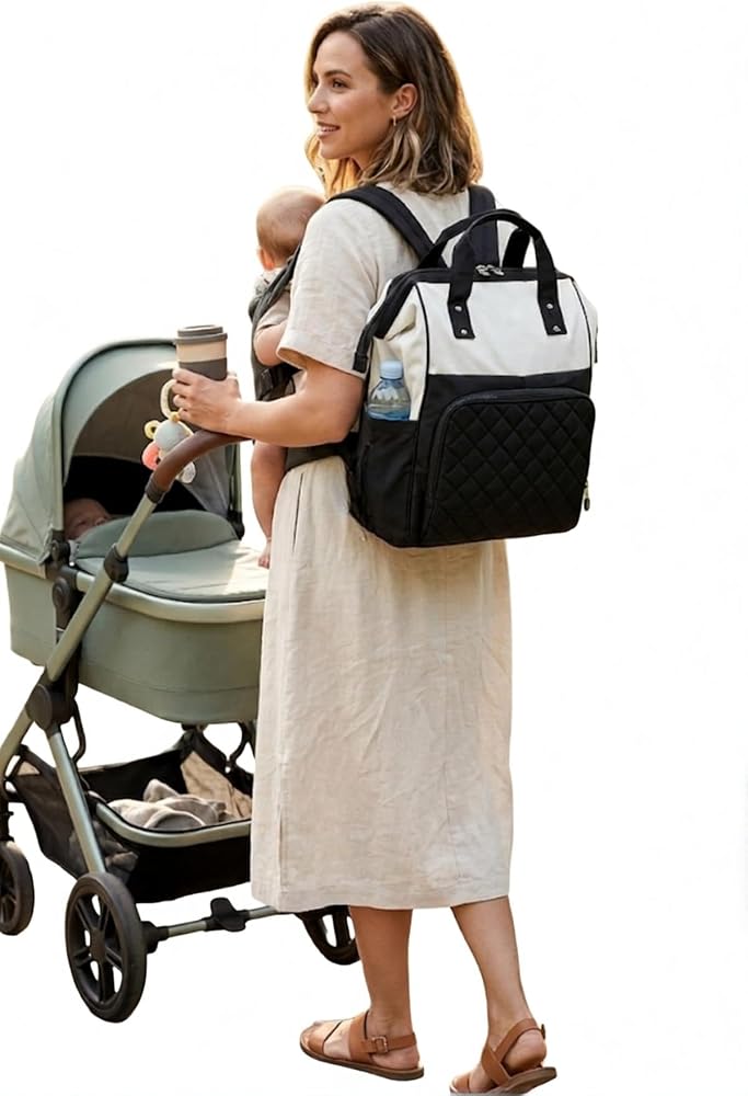Focux-07 Klinkır Anne Bakım Bebek Çantası Anne Çantası Sırt Çantası A.GRİ
