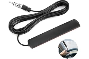 PENNLE Universal Car Stereo Antenna, AM/FM Antenna Radio DIN Vehicle Hidden Adhesive Mount, Adhesive Mount on Windshield, Compatible with Stereo Head Units HD Radio Receiver Tuner