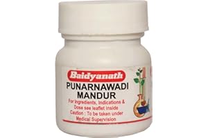 BAIDYANATH ASLI AYURVED Baidyanath Punarnavadi Mandur - 40 Tablets (Pack of 2)