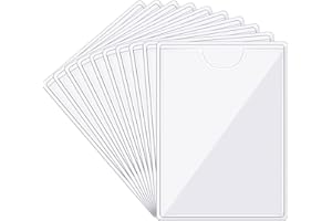 GOGOU 10 pz Porta Vite Assicurazione Auto Plastica Vite Assicurazione Auto Trasparente Supporto Vite Caso Adesivo Sacchetto Adesivo Adesivo Per Parabrezza Permesso di Parcheggio (8 x 6 cm)