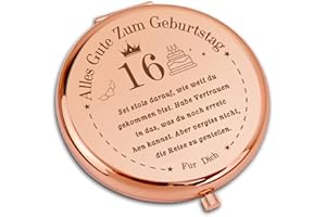 VivaJoy 16 Geburtstag Mädchen - Geschenk 16 Jahre Mädchen, 16 Jährige Mädchen, Kompakter Make-up-Spiegel, 16. Geburtstag Geschenke für Schwestern, Beste Freundinnen, Frauen
