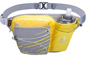 AONIJIE Lightweight Waist Bag Belt Hydration Pack for Running Jogging Fitness with 42ml Soft Water Bottle (Pink)