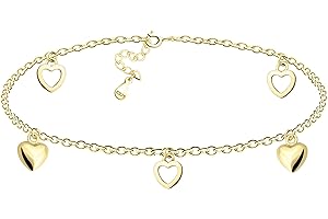 SOFIA MILANI - Cavigliera da Donna in Argento 925 - Ciondolo a Cuore