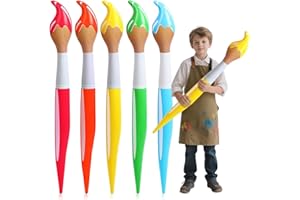 BETRYNIDIL 5 Pièces Pinceaux Gonflable Geant,Géants Ballons de Pinceaux, Crayon Gonflable,105 cm PinceauxGonflables pour Salle de Classe Accessoires, Décoration de Rentrée des Classes Cadeaux de Fête