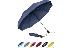 Repel Umbrella Windproof Travel Umbrella - Compact, Light, Automatic, Strong and Portable - Wind Resistant, Small Folding Backpack Umbrella for Rain - Men and Women