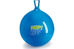 GYMNIC Hop Palla gonfiabile per saltare con maniglia per bambini, gioco dinamico e divertente per sviluppare equilibrio e coordinazione, ideale per attività motorie