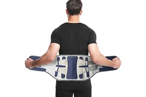 NELLHOMY Breathable Lower Back Brace,Adjustable Lumbar Support with 5 Stays for Lower Back Pain Relief, Back Support Belt with Aluminum Support for Women & Men of Heavy Work Lifting, Scoliosis(Blue,XXL)
